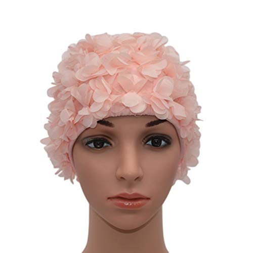 Populaire Bonnet de bain en dentelle pour femme - Style rétro, vintage - Pétales de fleur - Medifier ebxWvDjXB en ligne