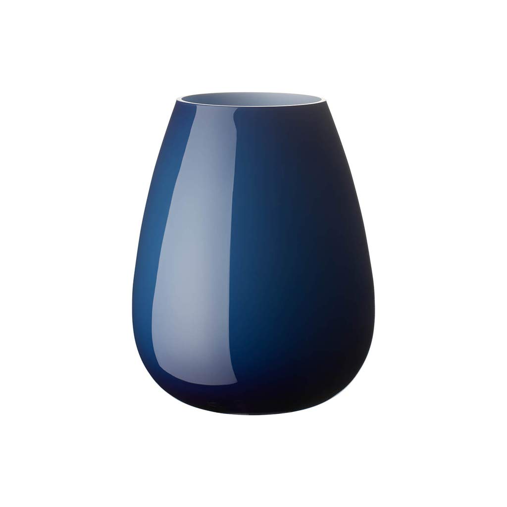 pas cher Villeroy & Boch Drop Vase, Verre, Bleu, 228mm 