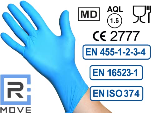 vogue  200 gants Nitrile L Bleu sans Gants d´examen jetables poussière, sans latex, hypoallergéniques, gants pour esthéticiennes, tatoueurs, domaines médicaux, manipulation des aliments fmYvxCbYN en France Online