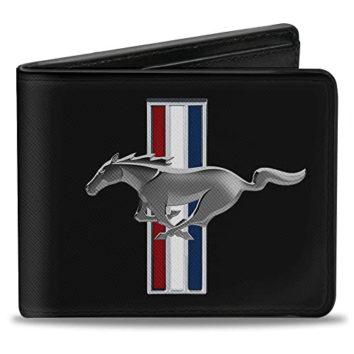 stylé  Buckle Down Wallet Ford Mustang W/Bars Logo Centered Accessoire de Voyage -Portefeuille à Double pli Mixte WhTIcLIh7 vente chaude