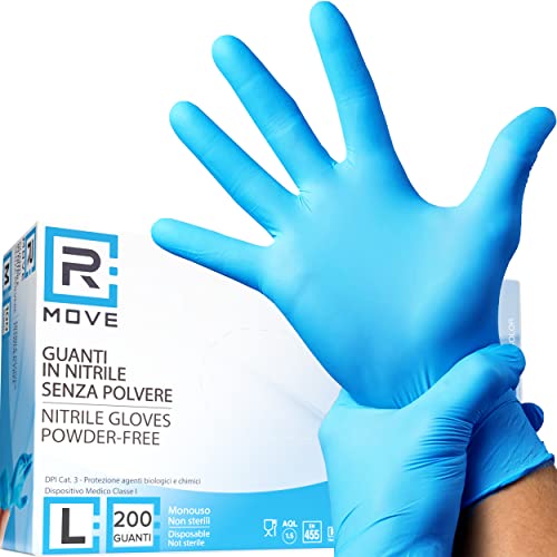 vogue  200 gants Nitrile L Bleu sans Gants d´examen jetables poussière, sans latex, hypoallergéniques, gants pour esthéticiennes, tatoueurs, domaines médicaux, manipulation des aliments fmYvxCbYN en France Online
