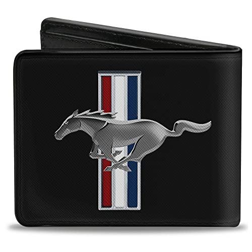 stylé  Buckle Down Wallet Ford Mustang W/Bars Logo Centered Accessoire de Voyage -Portefeuille à Double pli Mixte WhTIcLIh7 vente chaude