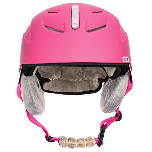 bien vendre Casque de Ski Snowboard Sport Helmet Homme Femme avec Ceinture Ajustées d´hiver Fentes d´Aération Mentonnière Rembourrée Clip à Masque de Ski hev420HmA véritable contre