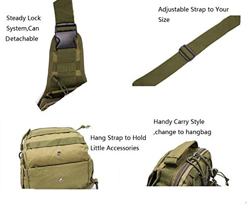 Parfait KODAA Sac à dos tactique en bandoulière, sac à dos d´extérieur pour smartphone, escalade, camping, cyclisme, randonnée (kaki), kaki, L GLJUDrwXo en ligne