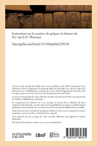 escompte élevé Instructions sur la manière de préparer la boisson du thé  Poche – 1 avril 2013 LKA6r5uAZ en France Online