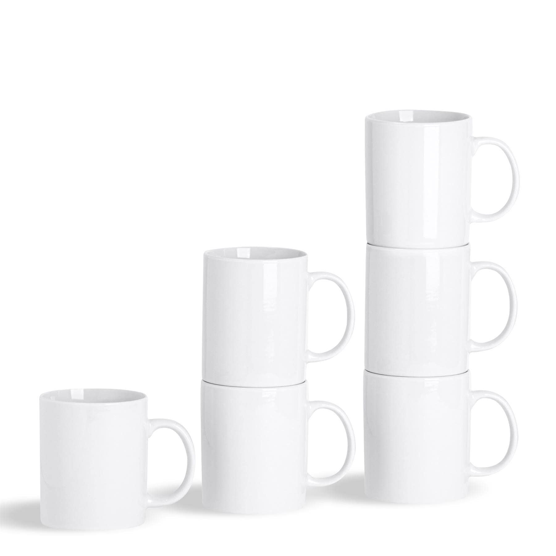 Exclusif Argon Tableware Tasses Blanches Droites pour Le thé/Le café - 285 ML (10 oz) - Boîte de 12 tBv7PKAX4 vente chaude