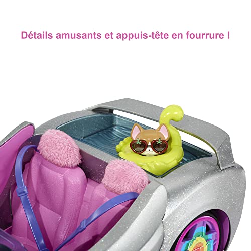 Promotions Barbie Extra Cabriolet argenté, Voiture pour poupée, 2 Places, Intérieur Rose, avec Corgi et Piscine pour Chien, et Accessoires, Jouet pour Enfant, HDJ47 Hd7rLTr2q Outlet Shop 