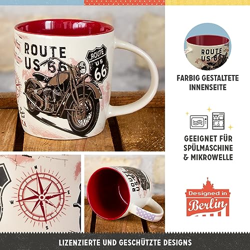 Magnifique Nostalgic-Art Tasse à café rétro, Route 66 Bike Map – Idée de cadeau pour fans de moto, en céramique, Design vintage, 330 ml ml8adRFks Prix ​​bas