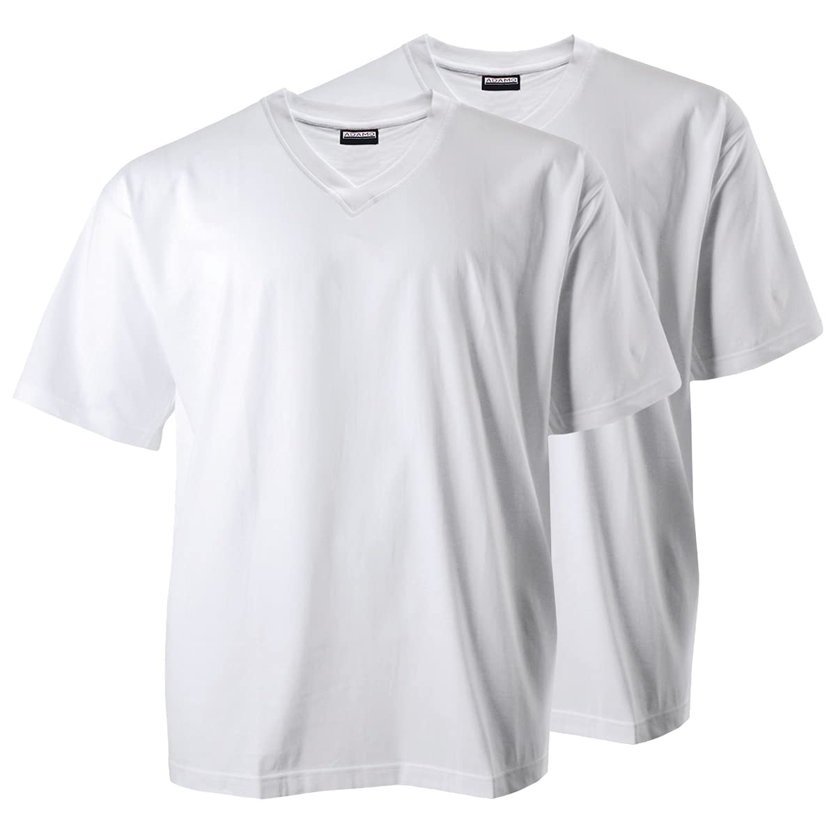 Abordable Lot de 2 Tee-Shirt Blanc Adamo Grande Taille 