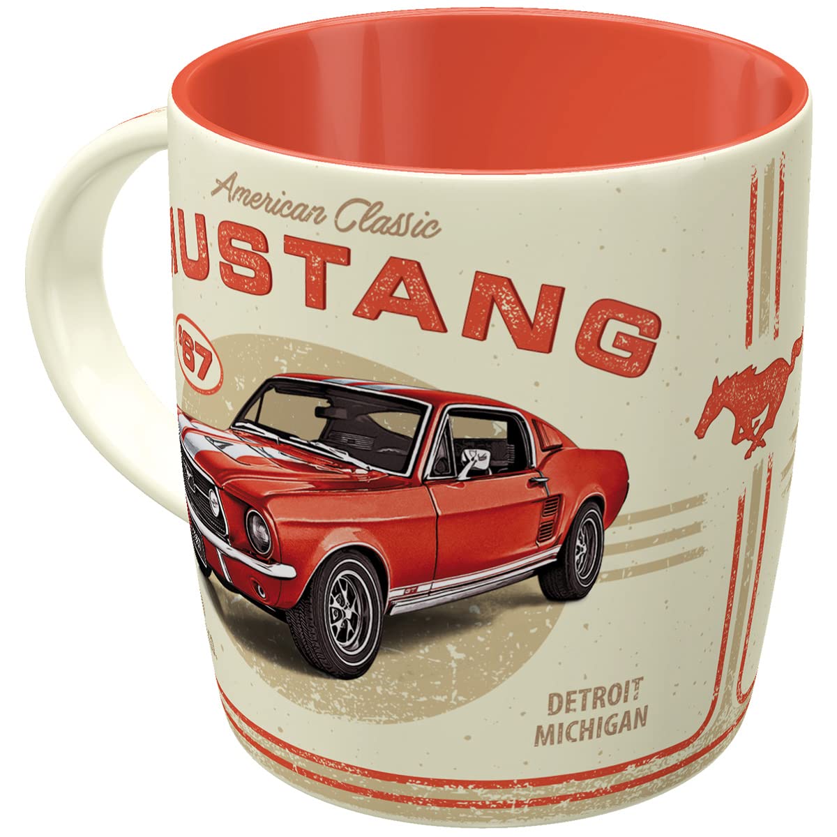 Exclusif Nostalgic-Art Tasse à café rétro, Ford Mustang