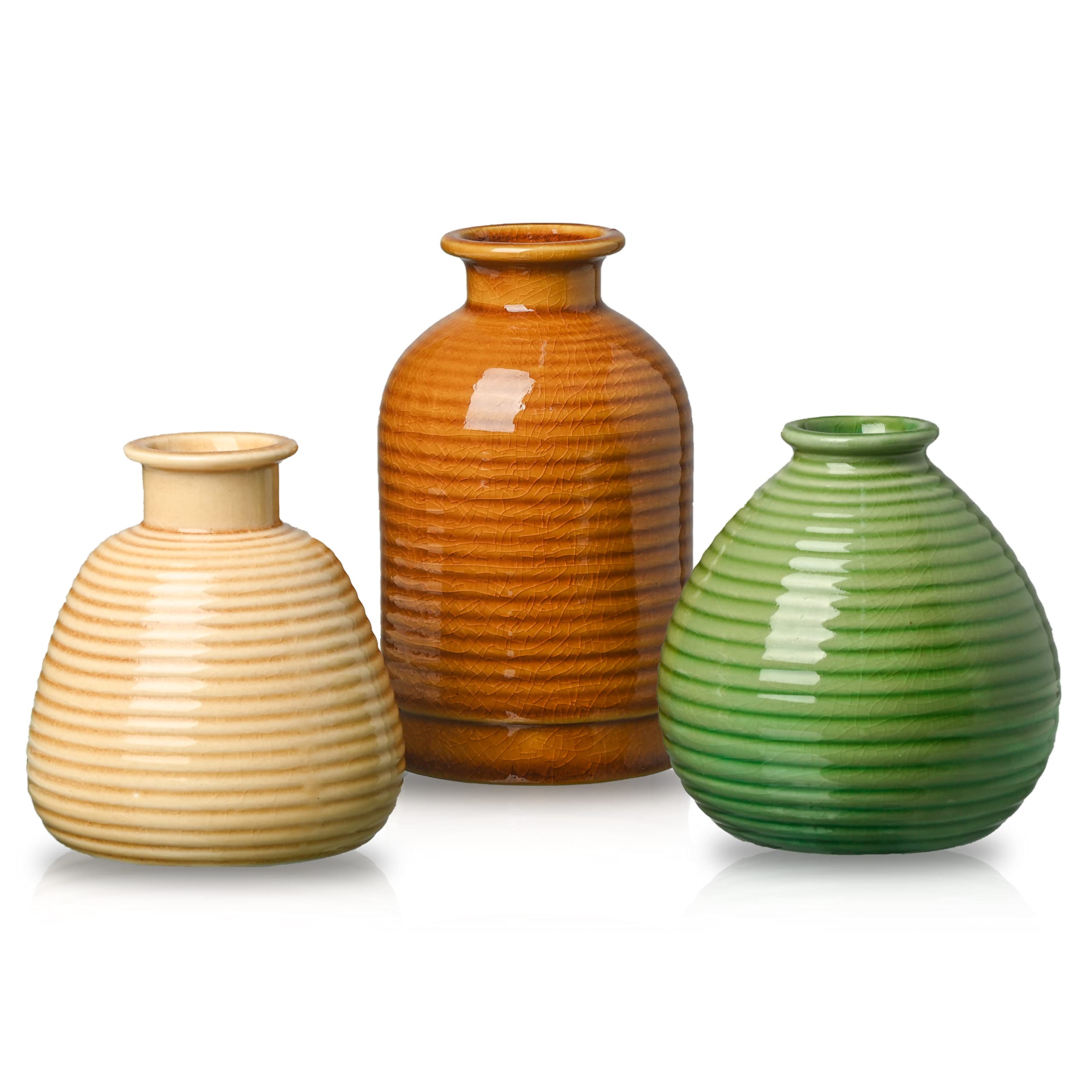 luxe  TERESA´S Collections Lot de 3 Vases Modernes